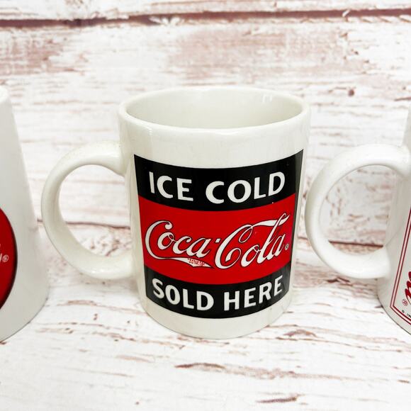 COCA COLA Vintage Y2K 2000 Coffee Tea Mugs - Picture 6 of 9